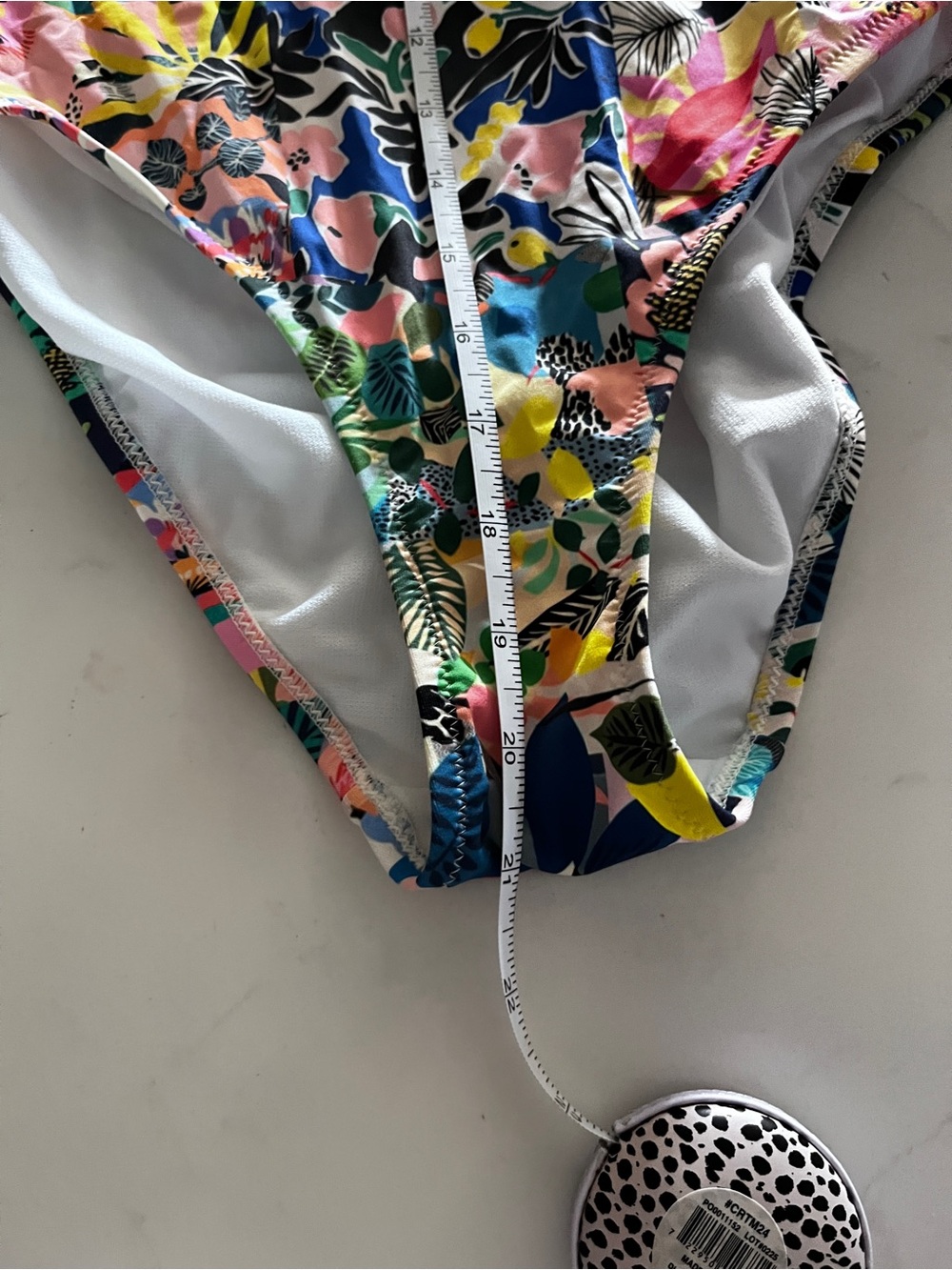 Johnny Was Layla Spaghetti Strap One Piece Floral Swimsuit Sm - Picture 15 of 16